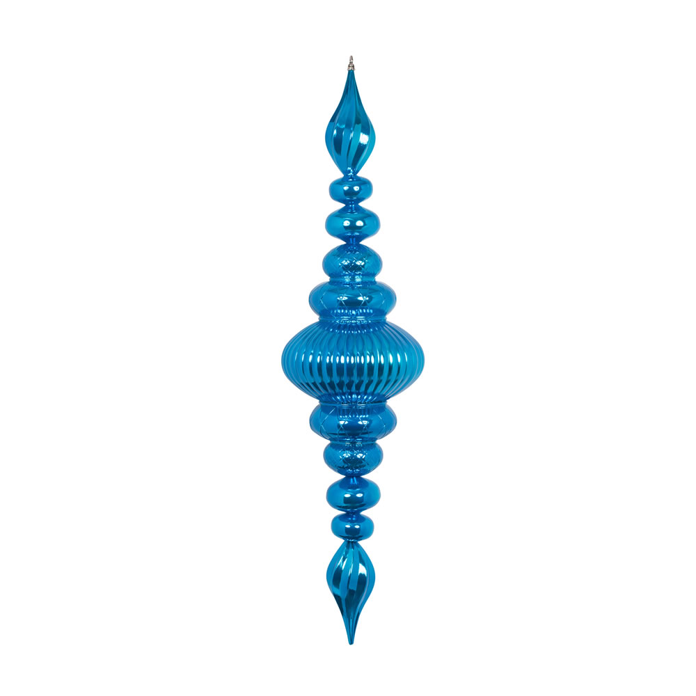 M183812 41 in. Turquoise Shiny Finial Ornament