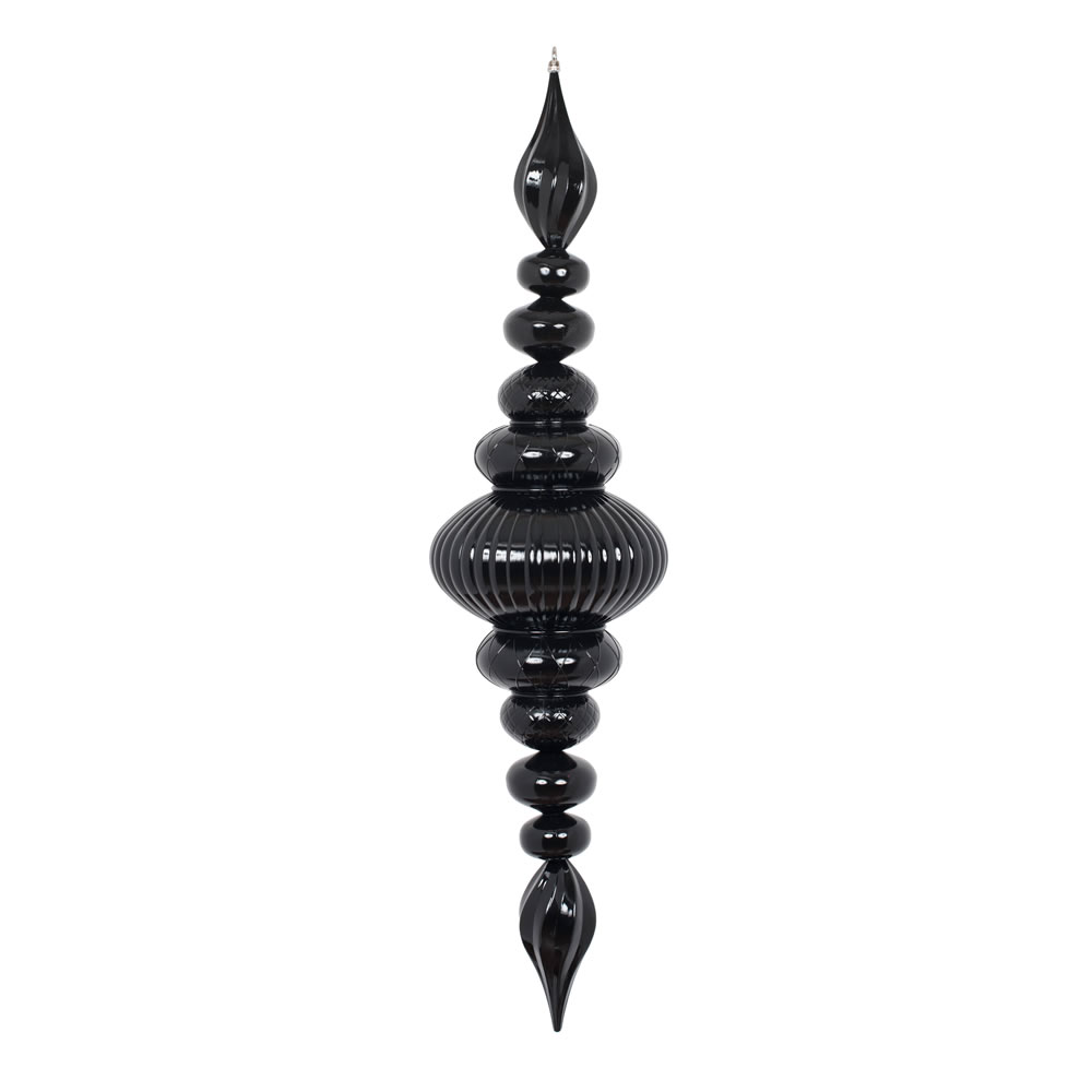 M183817 41 in. Black Shiny Finial Ornament