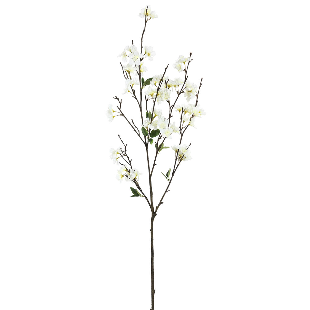 40 in. Artificial White Cherry Blossom Spray, 3 per Pack