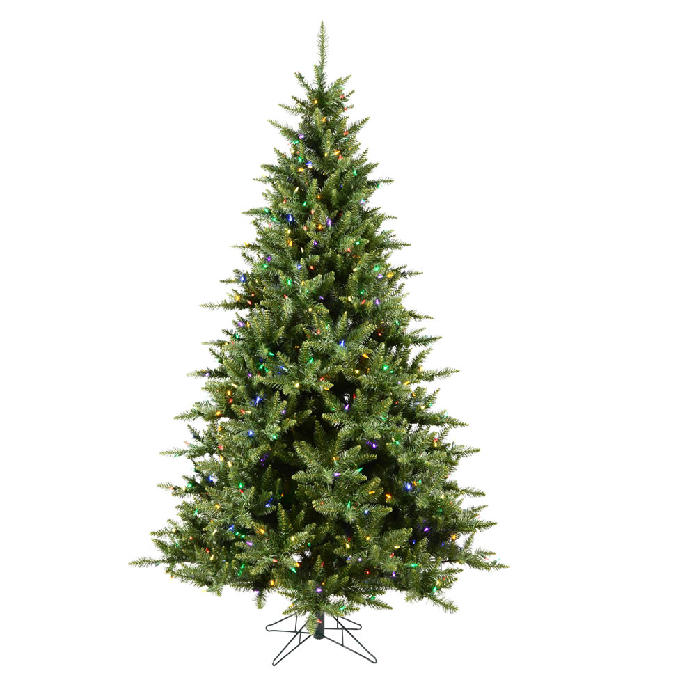 Picture of Vickerman A860957LED 5.5 ft. x 43 in. Camdon Fir Artificial Christmas Tree with 450 Multi-Colored LED Light