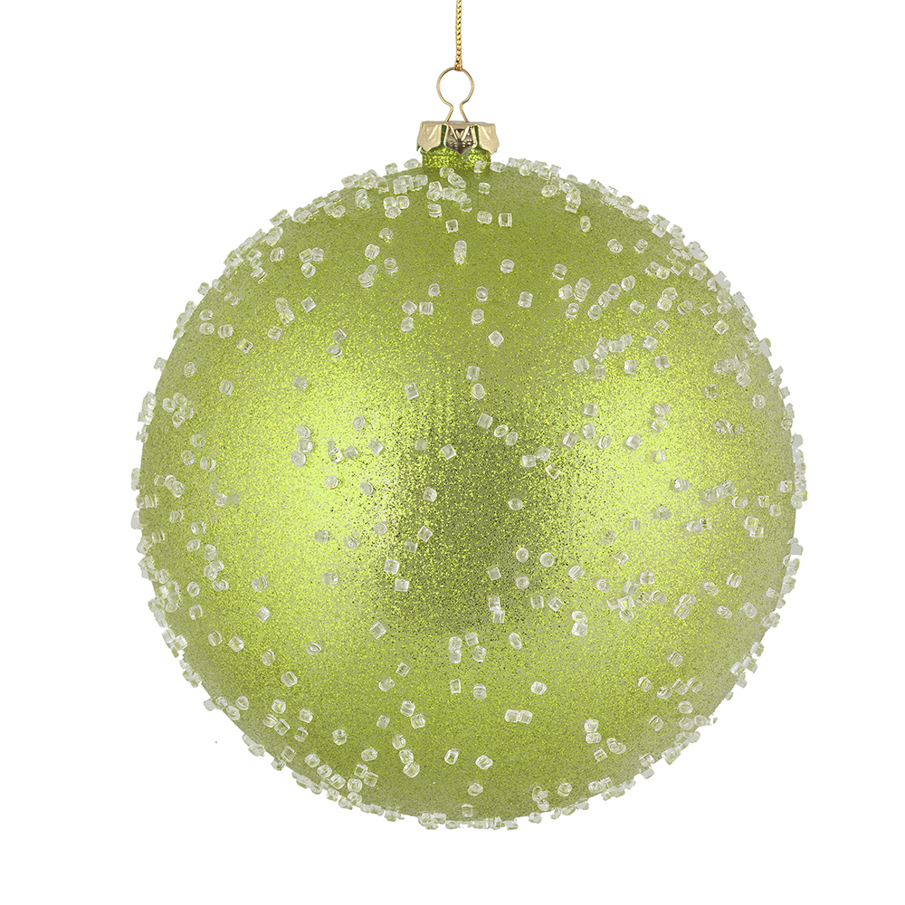 8 in. Celadon Ice Ball Ornament  2 per Bag