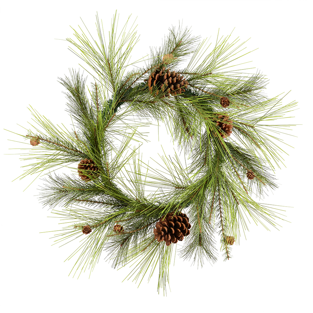 30 in. Larkspur Pine Wreath