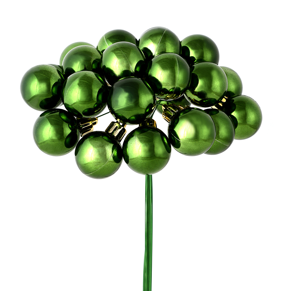 1 in. x 24 Piece Moss Green Shiny Ball Pick  2 per Pack