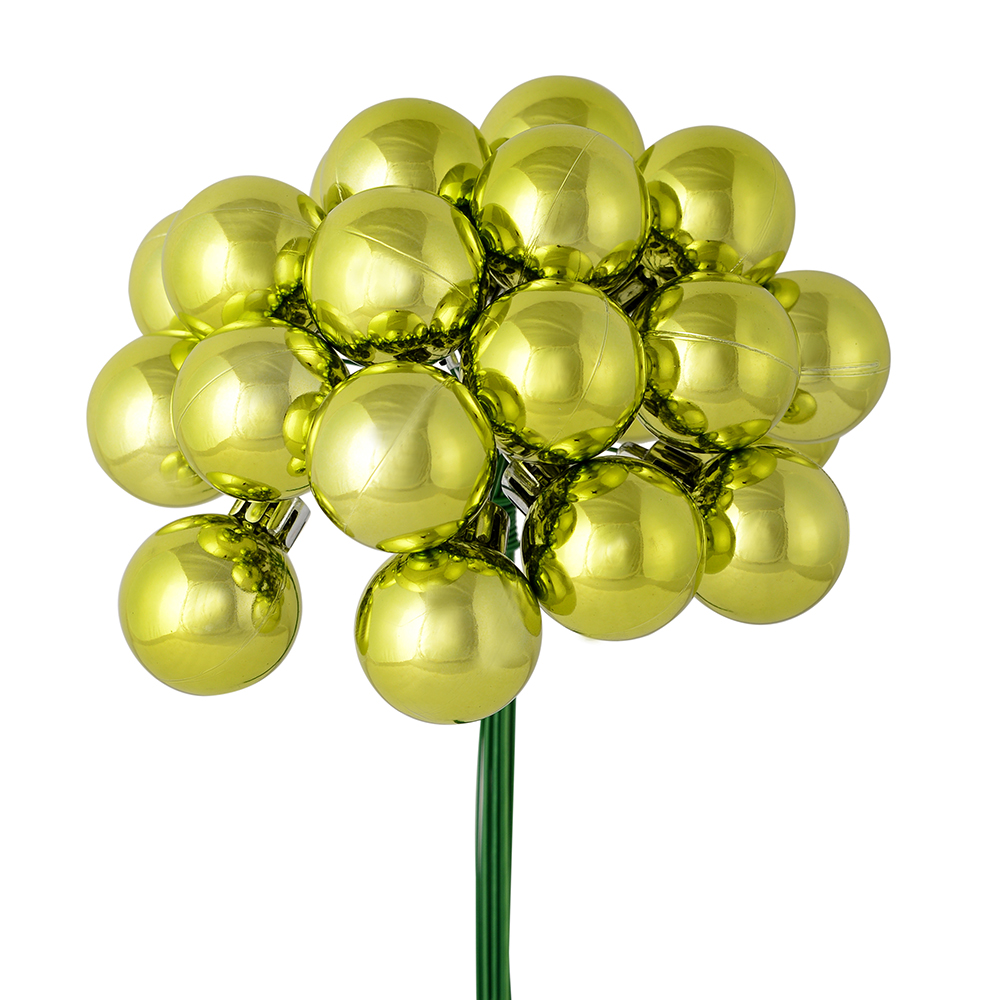 1 in. x 24 Piece Lime Shiny Ball Pick  2 per Pack