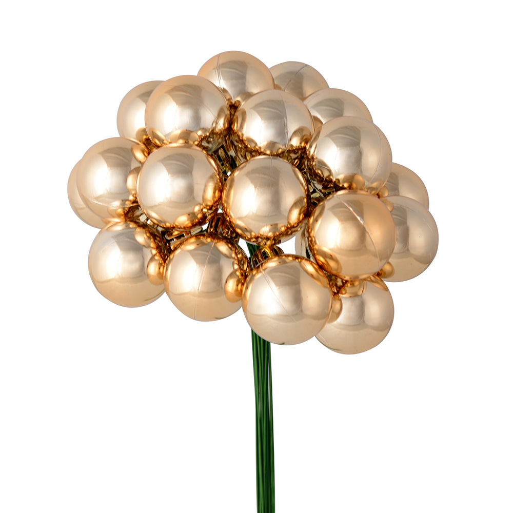 1 in. x 24 Piece Cafe Latte Shiny Ball Pick  2 per Pack