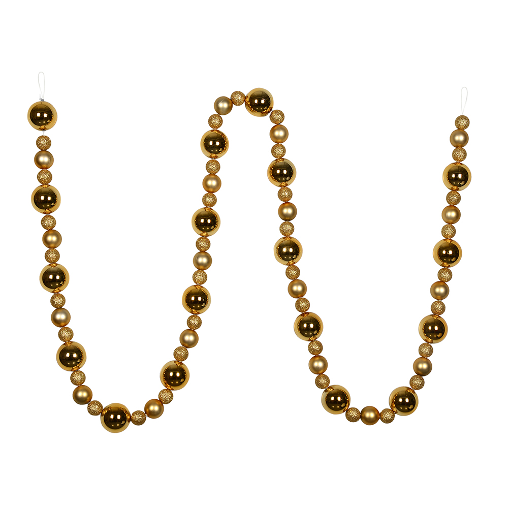 9 ft. Copper & Gold Assorted Ball Garland
