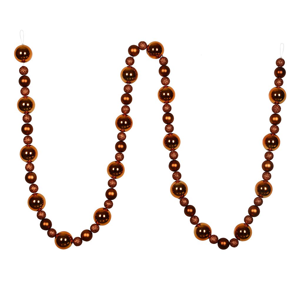 9 ft. Copper Assorted Ball Garland