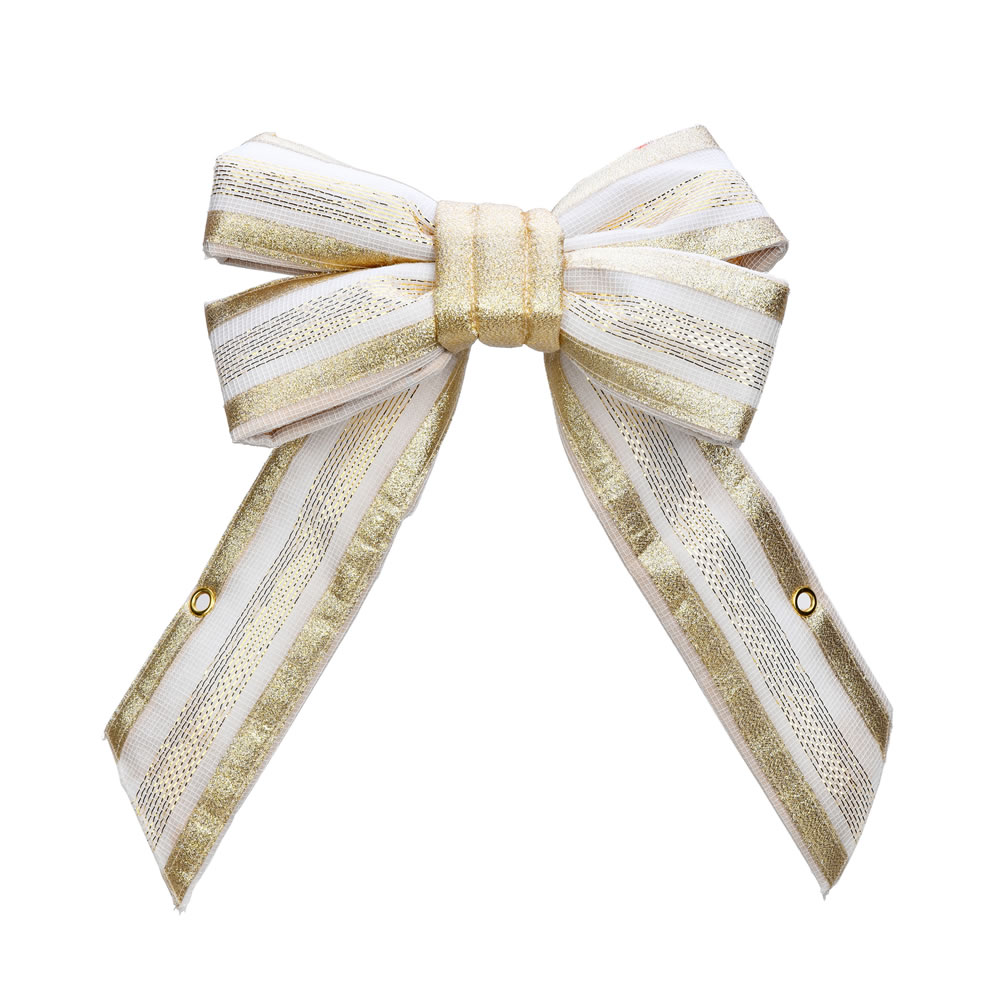 12 in. Outdoor Champagne Bow