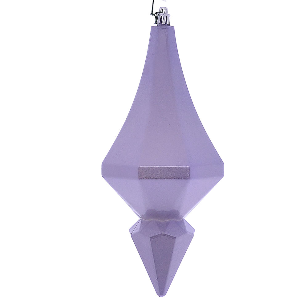 8 in. Lilac Candy Diamond Finial Ornament - 2 per Bag