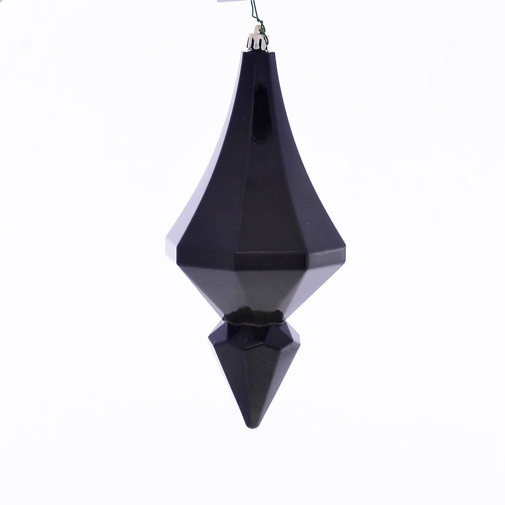 8 in. Moss Green Candy Diamond Finial Ornament - 2 per Bag