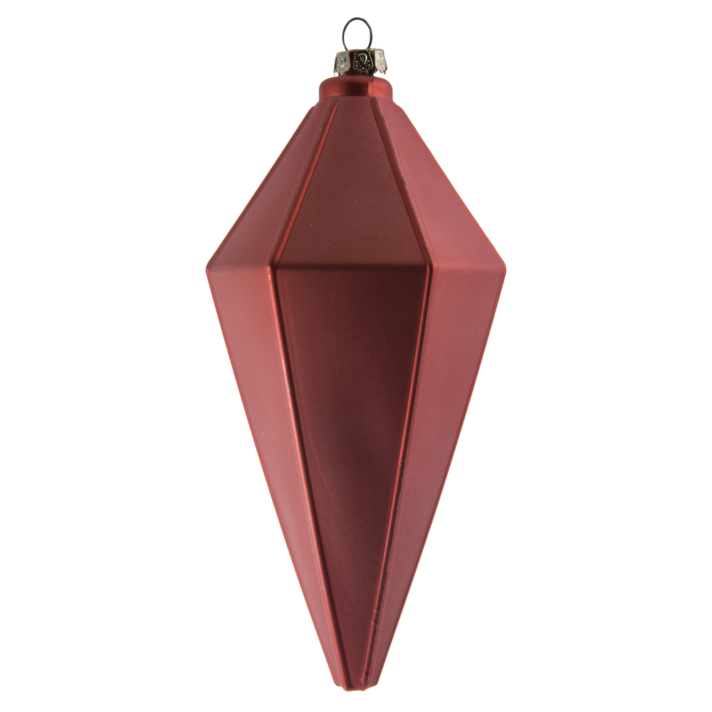 7 in. Coral Matte Lantern Ornament - 4 per Bag
