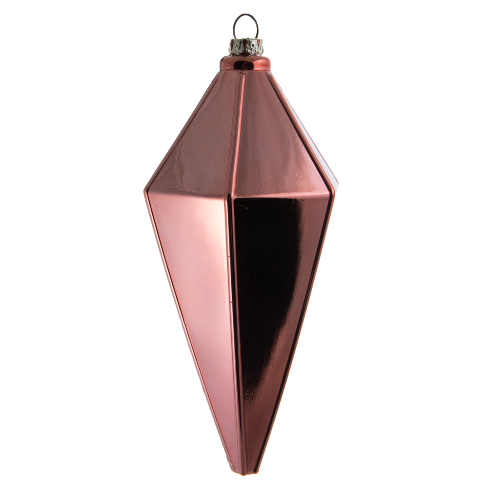 7 in. Coral Shiny Lantern Ornament - 4 per Bag