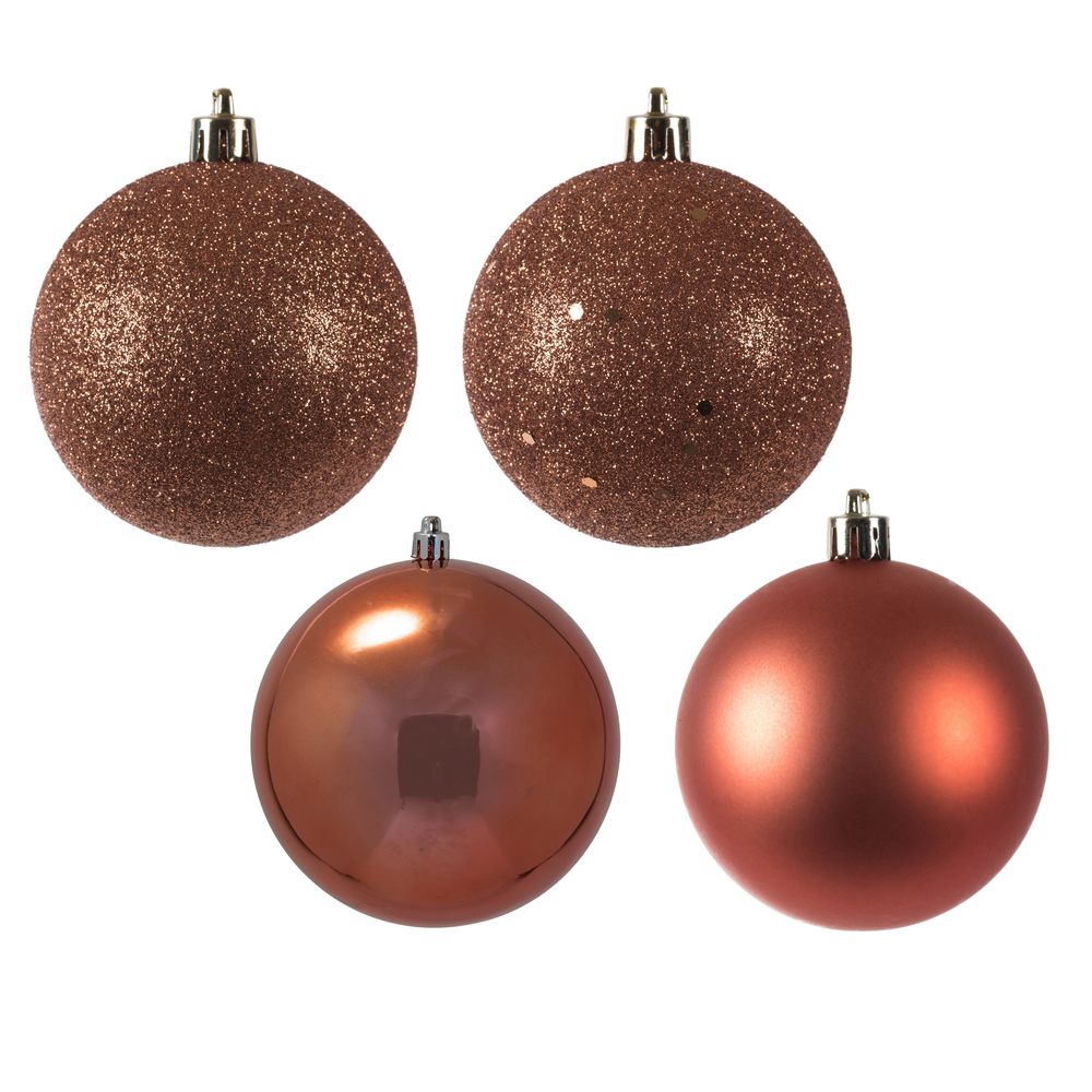 2.75 in. Coral Ball 4 Finish Assorted Ornament - 20 per Bag