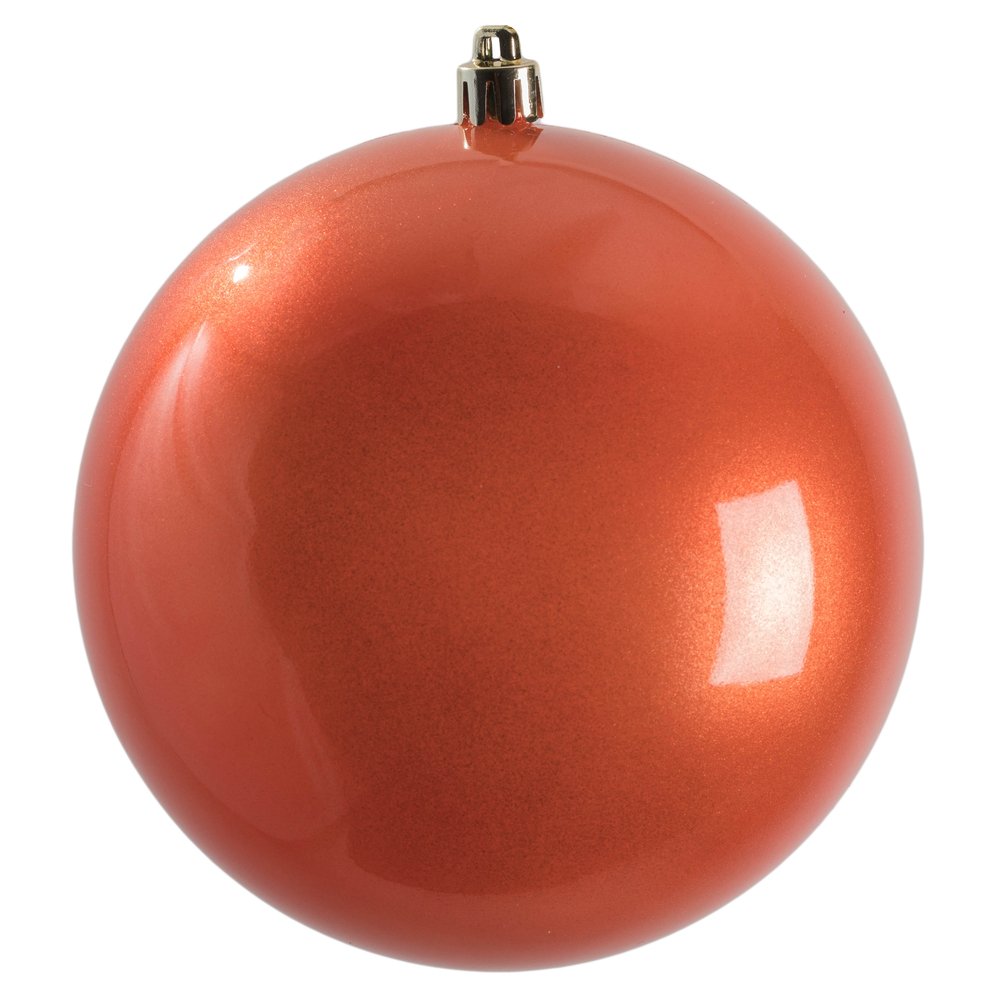 4.75 in. Coral Candy UV Treated Ball Ornament - 4 per Bag