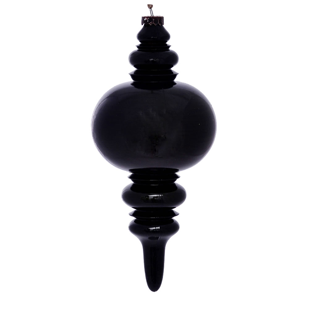 13 in. Moss Green Wood Grain Finial Ornament