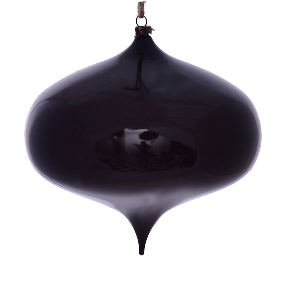 6 in. Plum Wood Grain Onion Ornament - 2 per Bag
