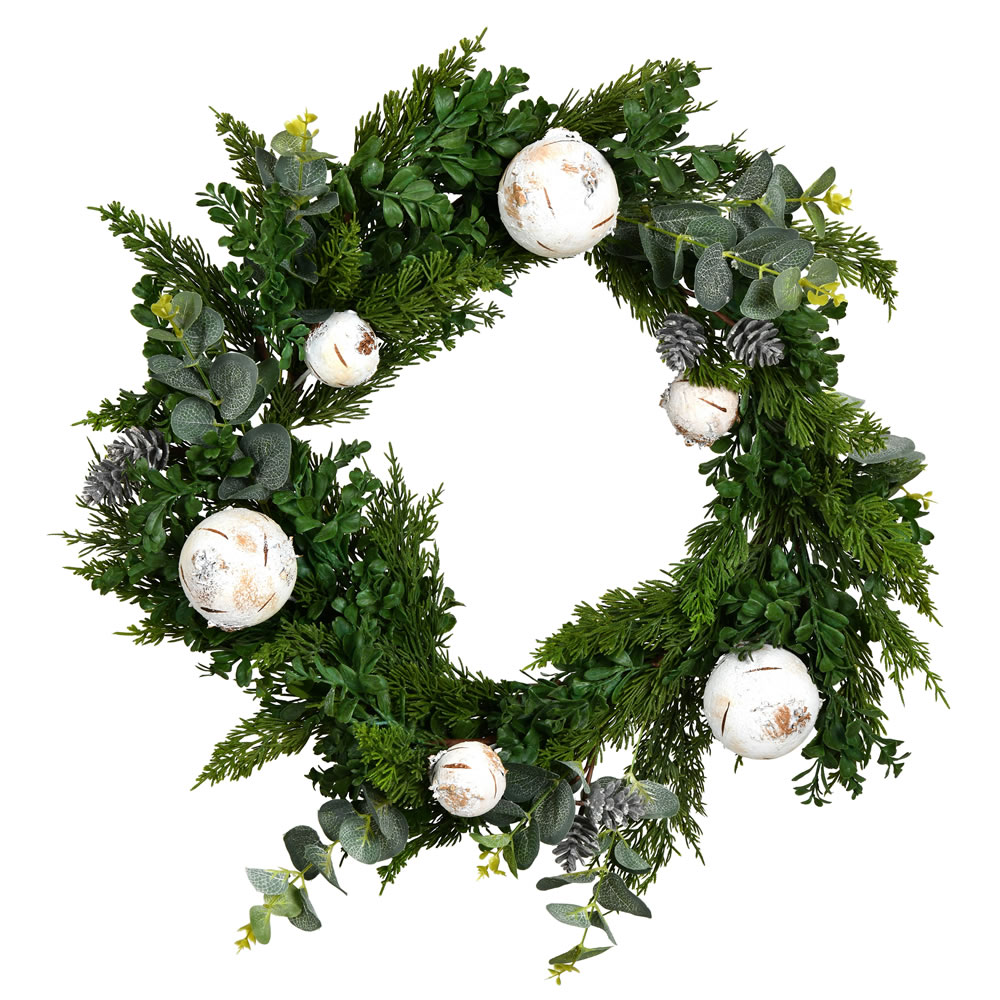 22 in. Green Cypress Blend Wreath