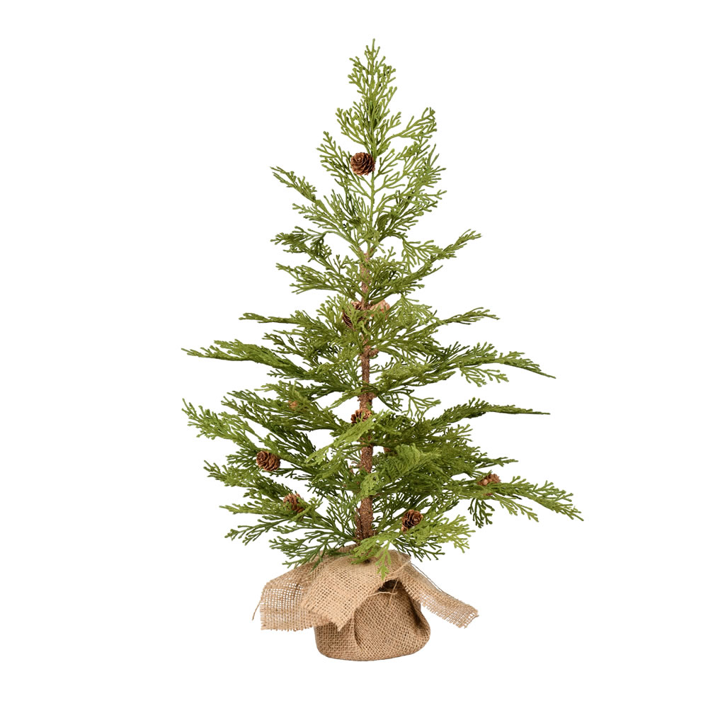 24 in. Artificial Cedar Pinecone Tree with 32 Tips