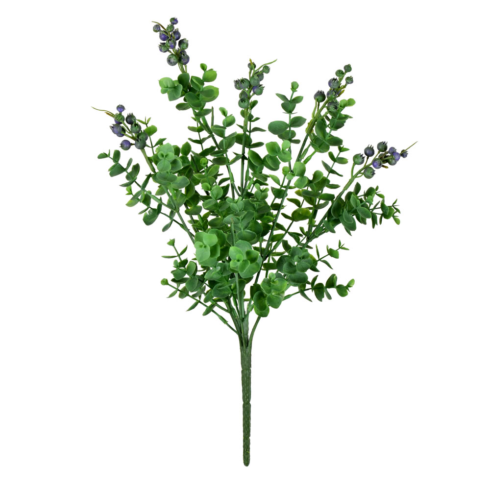 14.5 in. Purple & Green Money Leaf Bush