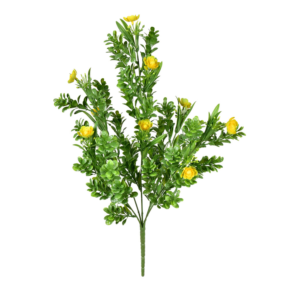 19.5 in. Yellow Small Rambling Bush UV Protect