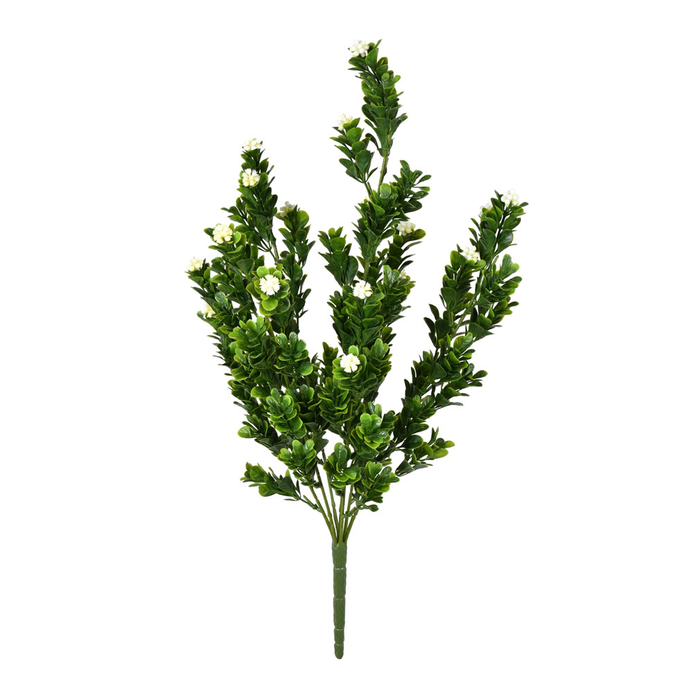 19 in. White Small Rambling Bush UV Protect