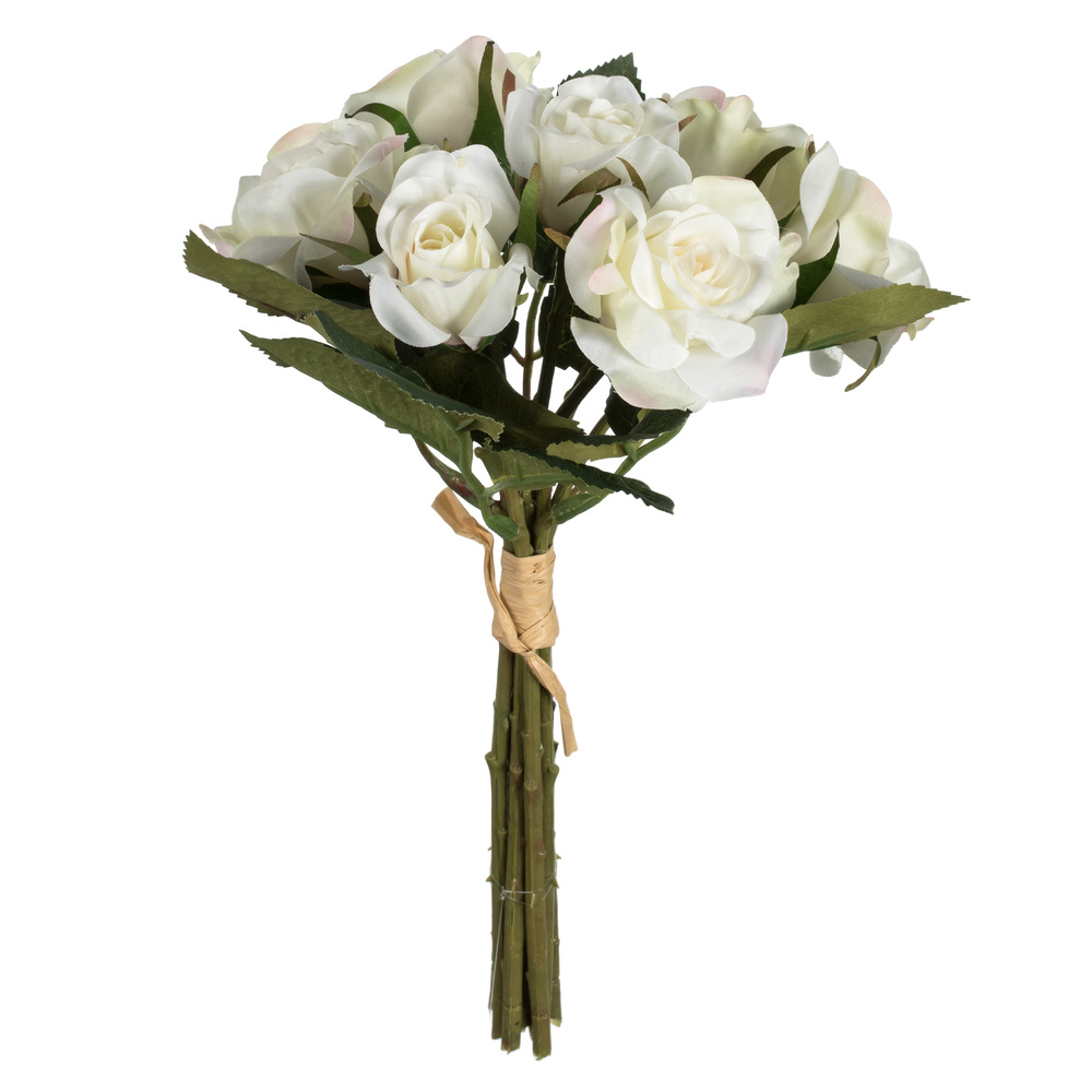 10 in. White Rose Bundle