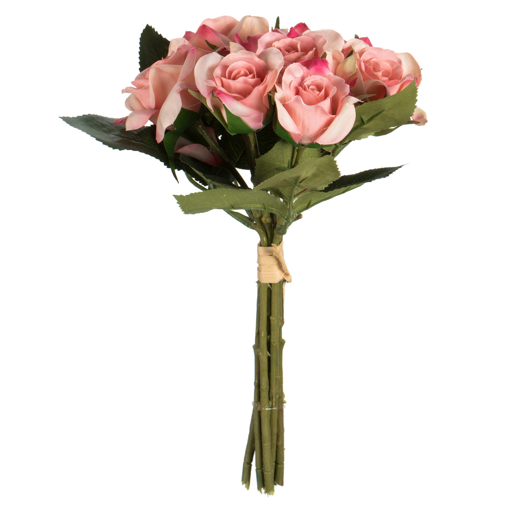 10 in. Pink Rose Bundle