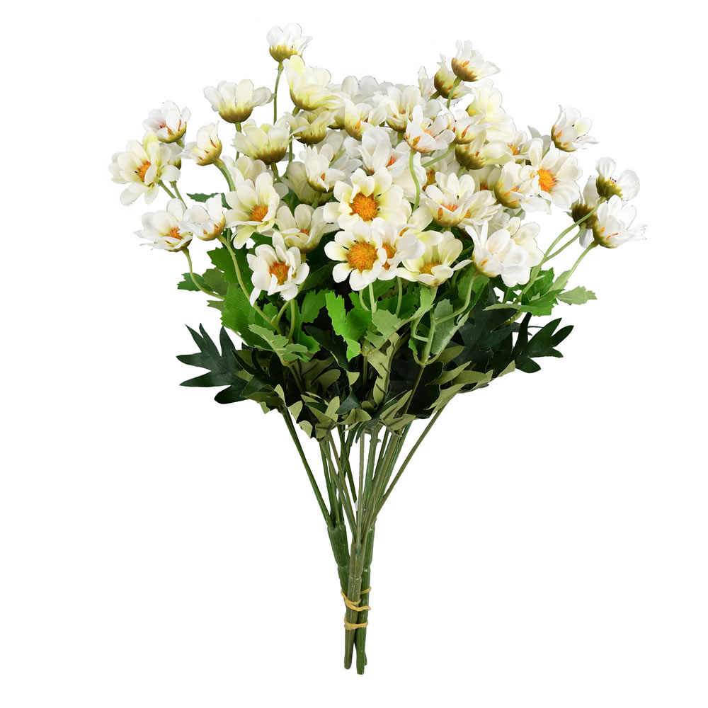 14.5 in. White Wild Daisy Bush
