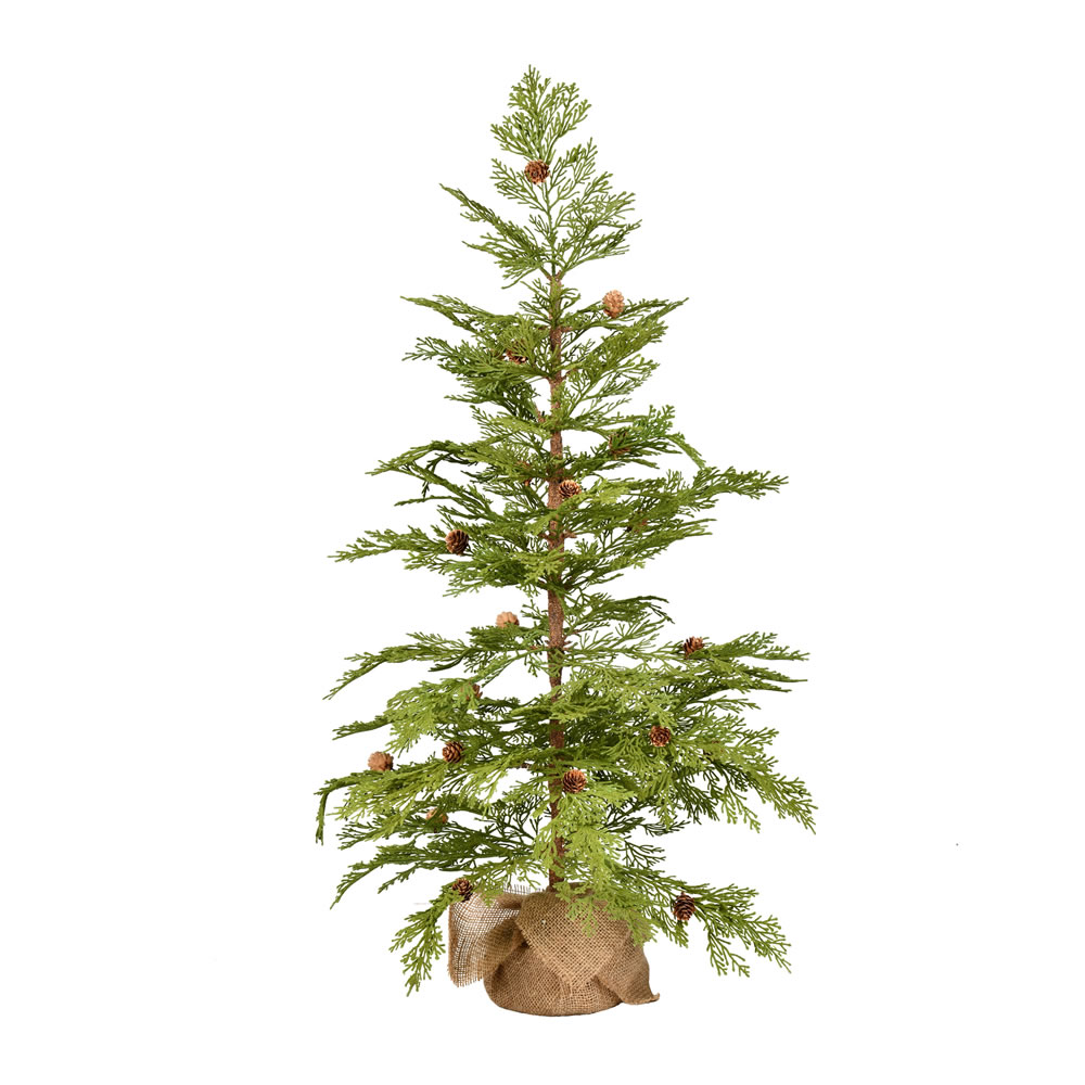 36 in. Artificial Cedar Pinecone Tree with 63 Tips