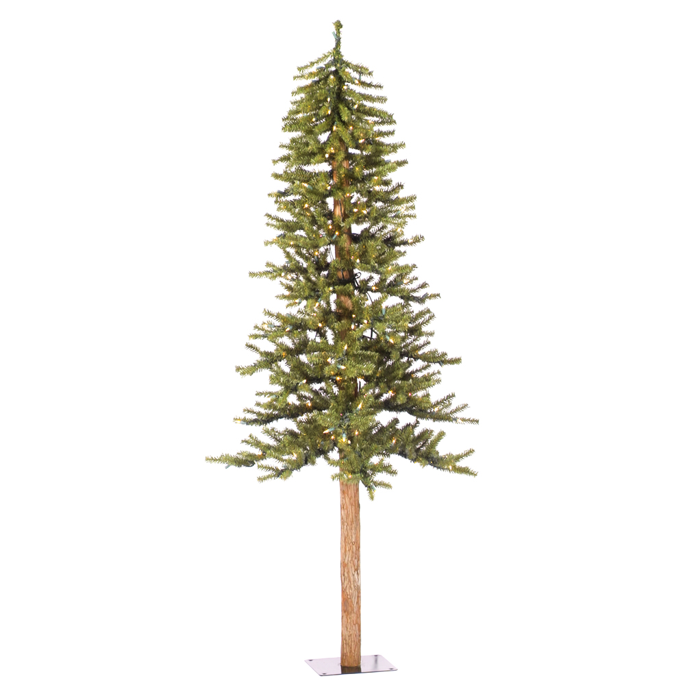 A805161LED 6 ft. x 32 in. Natural Alpine Tree with 657 Tips & 250 Warm White LED Lights -  Vickerman