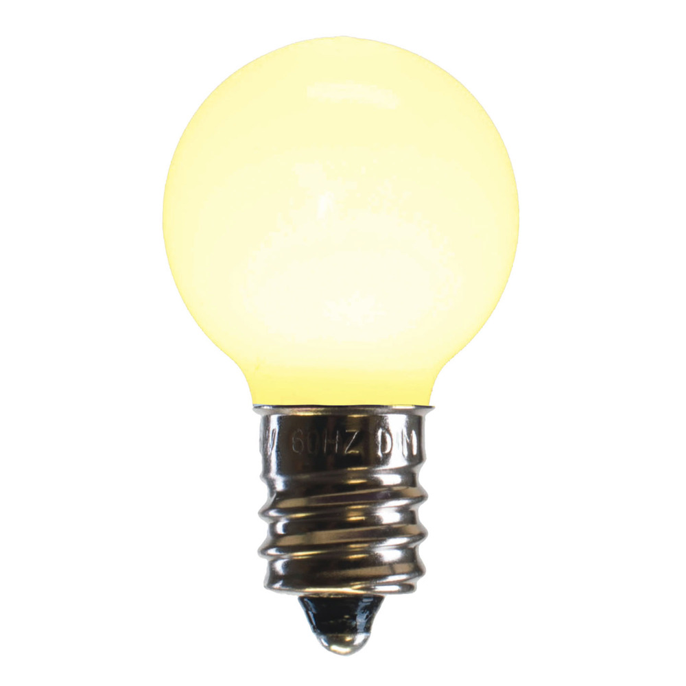 0.96 watt G30 Warm White Ceramic LED Bulb with E12 Nickel Base - 25 per Bag
