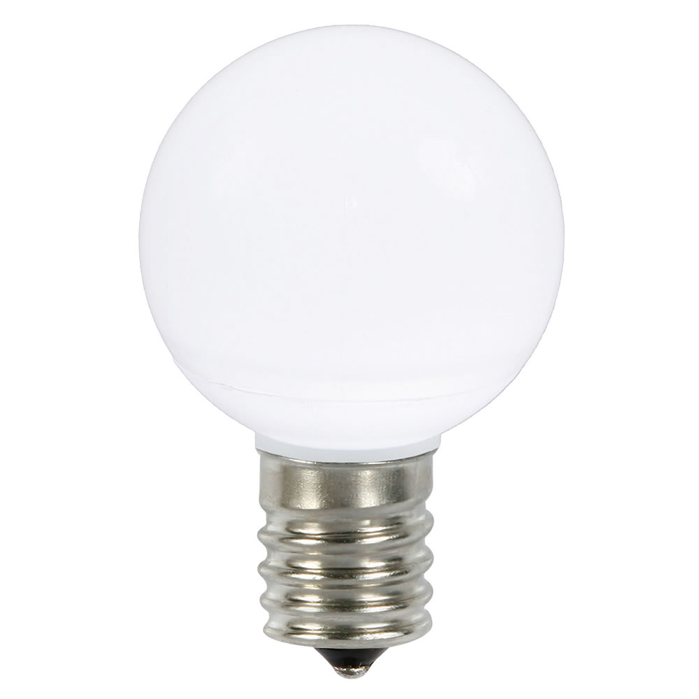 G50 Ceramic LED Pure White Bulb with E17 Nickel Base