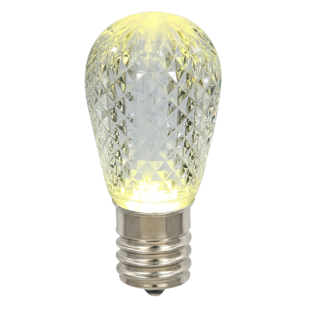 11S14 Faceted LED Warm White Lamp E26 Replacement Bulb