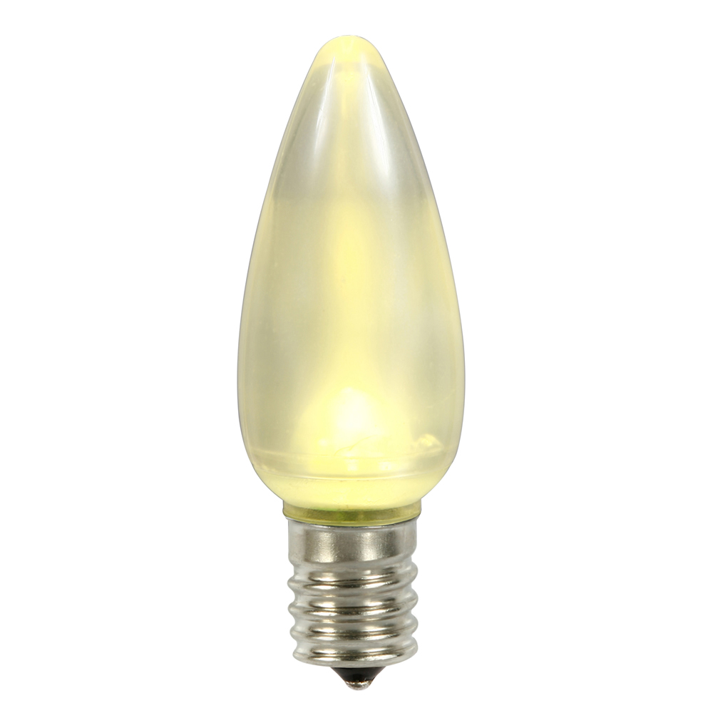 XLEDSC91-25 0.96 watt 130V C9 Ceramic LED Warm White Bulb with Nickel Base - 25 per Bag -  Vickerman