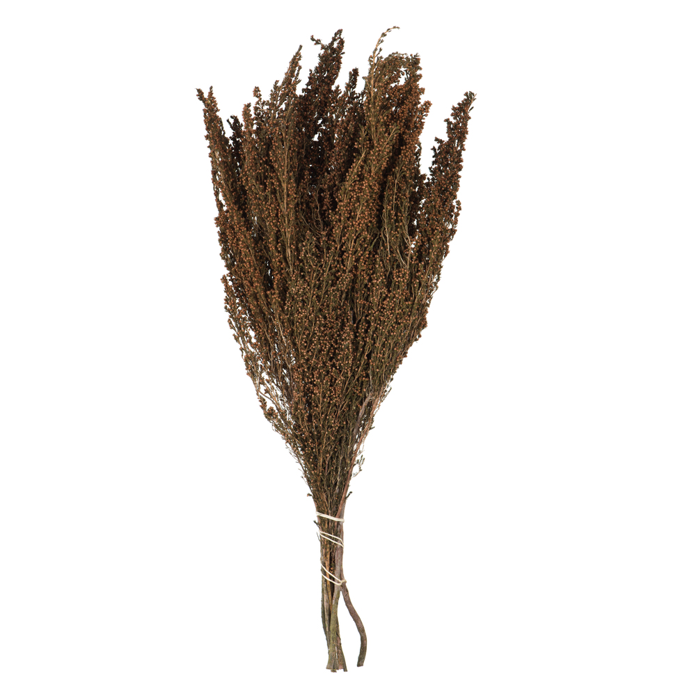 18-20 in. Brown Heather Erica with 4-5 oz Bunch