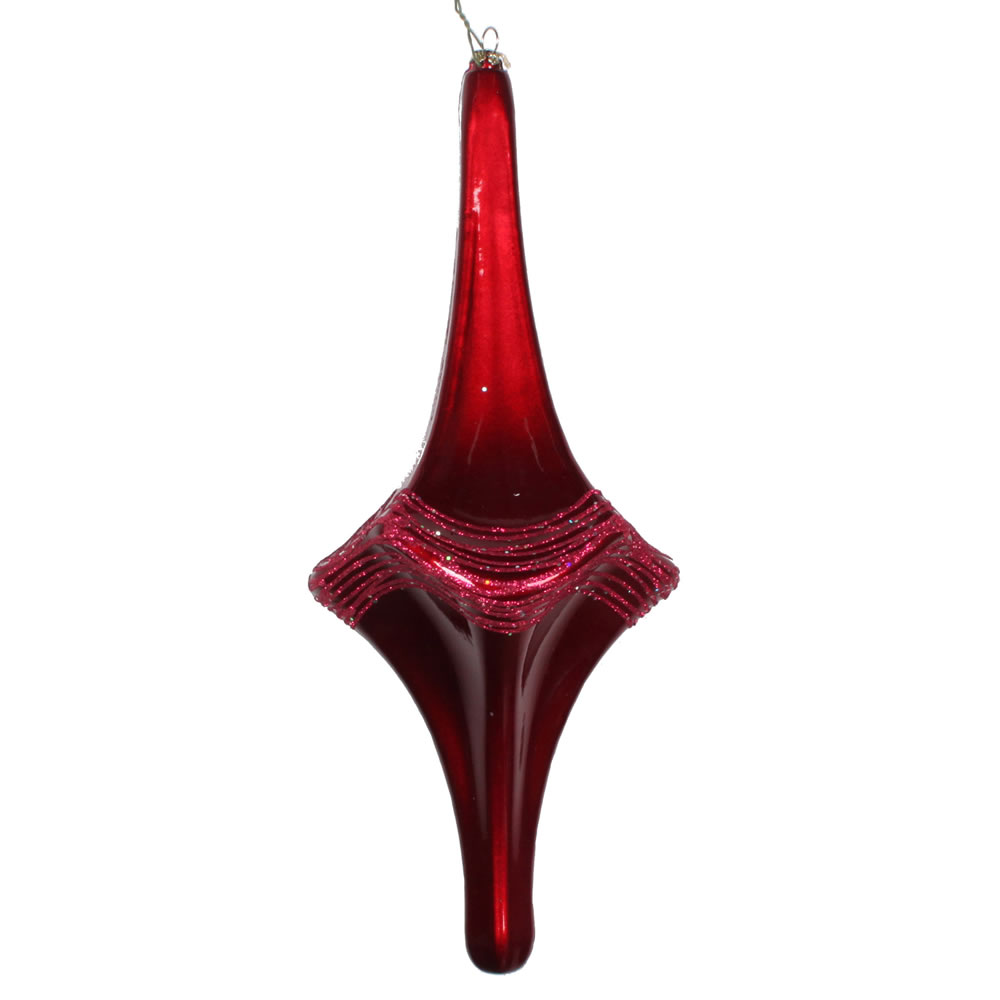 12 in. Wine Candy Glitter Drop Ornament