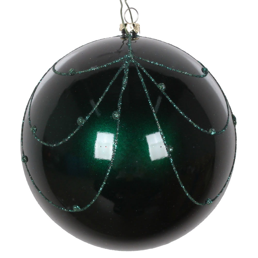 4.75 in. Sea Blue Candy Curtain Ornament - 4 per Bag