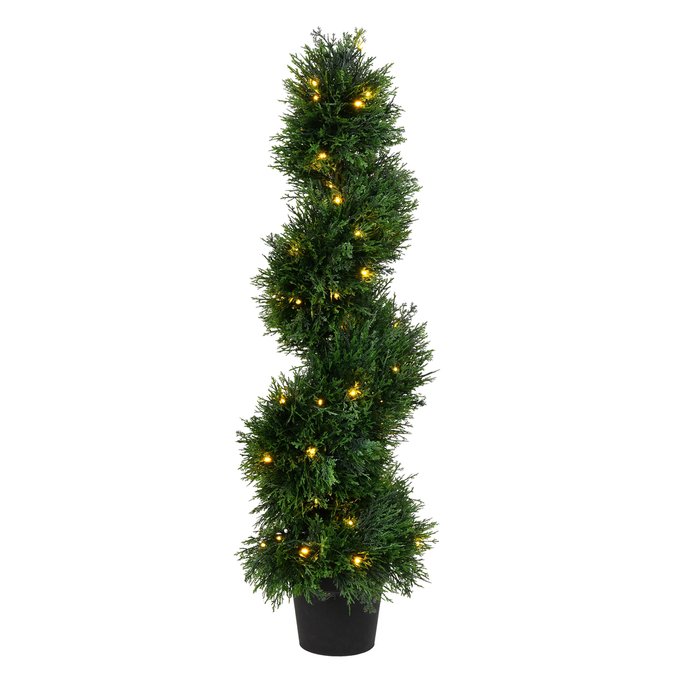 3 ft. Cedar Spiral UV 50 Warm White LED Light