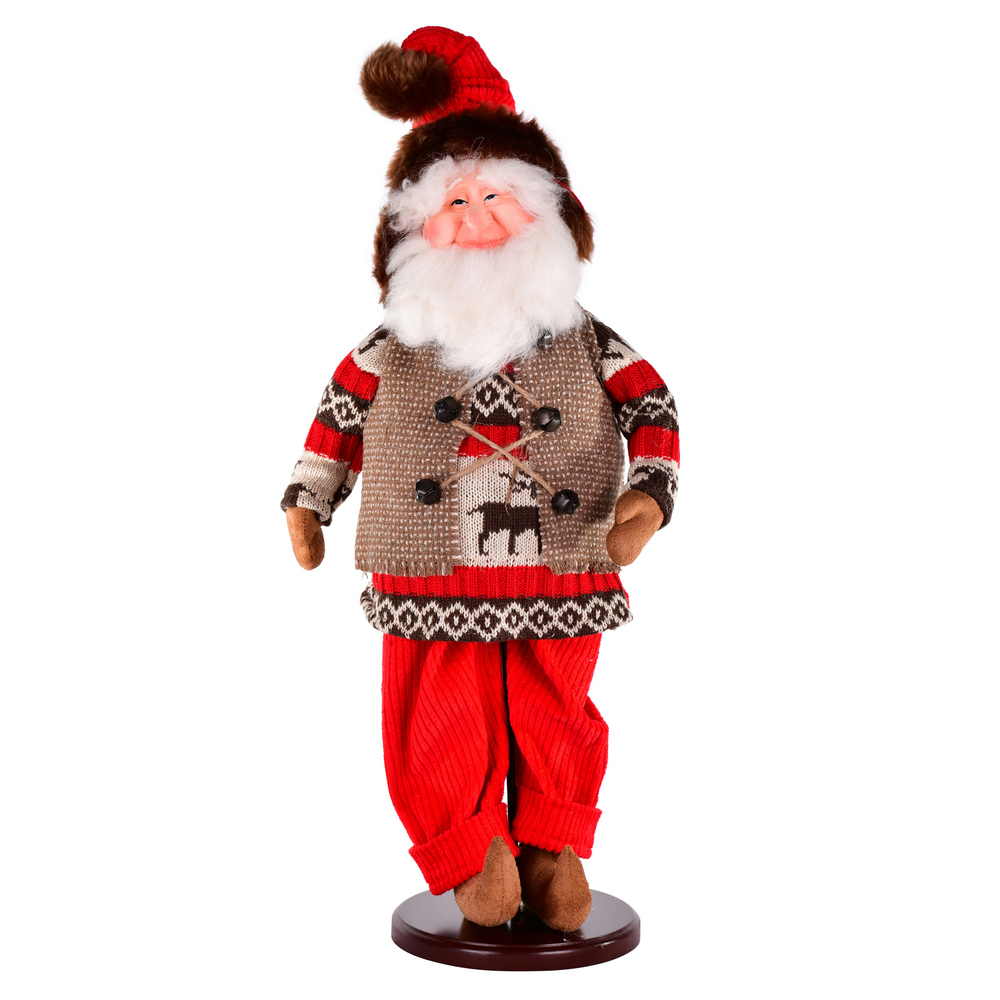 Picture of Vickerman KV200317 17 in. Woodland Santa Doll with Stand 