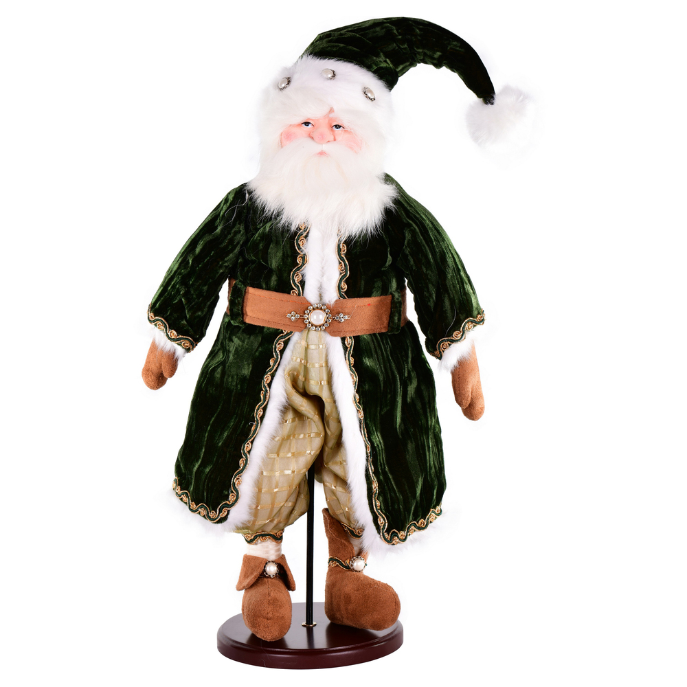 Picture of Vickerman KV200919 19 in. Silent Night Santa Doll with Stand 