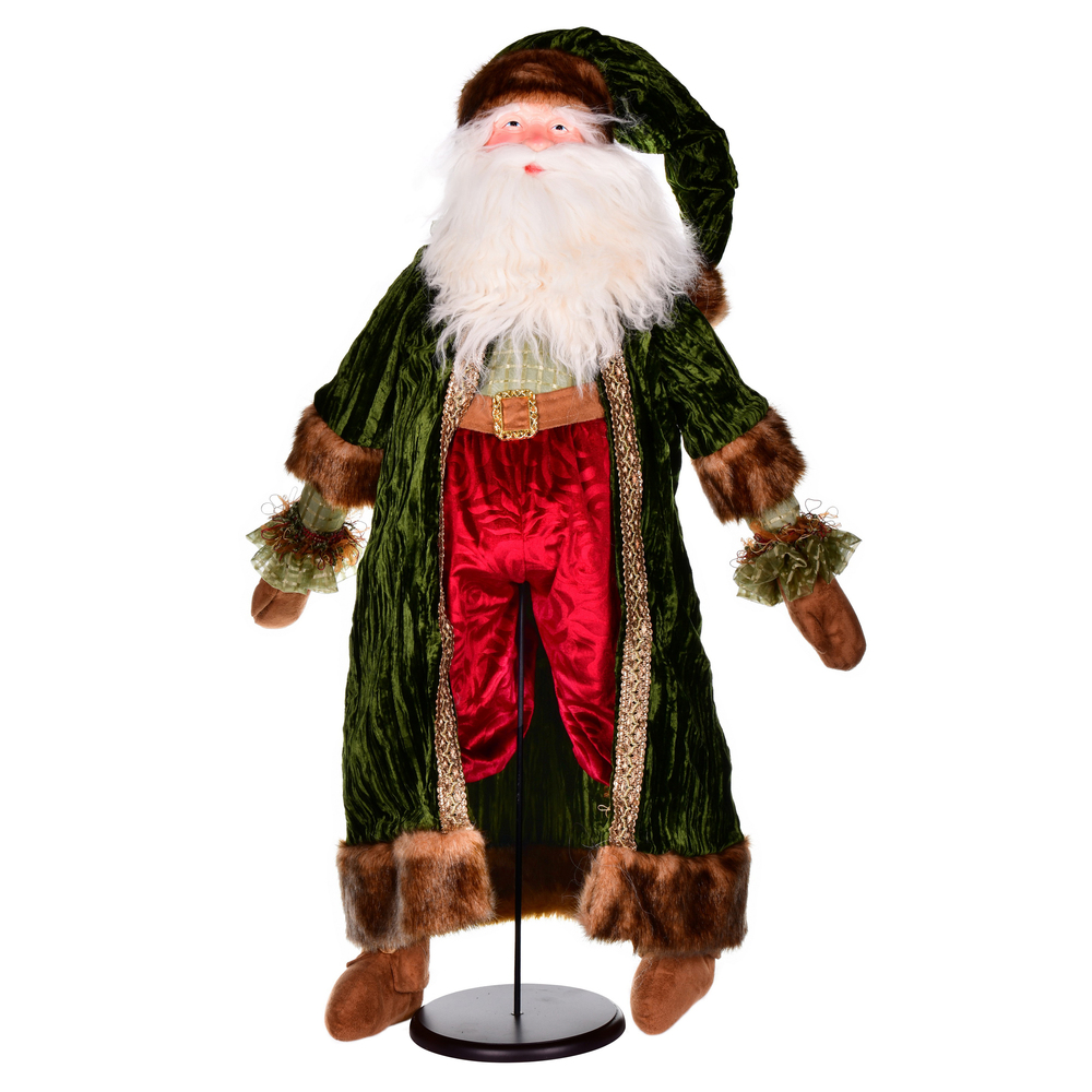 Picture of Vickerman KV202836 36 in. Emerald Twilight Santa Doll with Stand