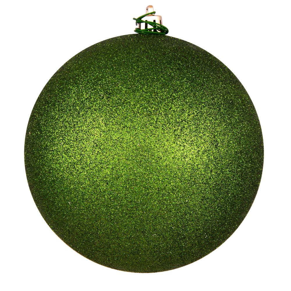 10 in. Juniper Glitter Ball Drilled