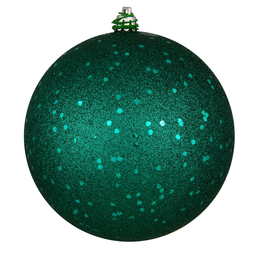 10 in. Dark Teal Sequin Ball Drilled