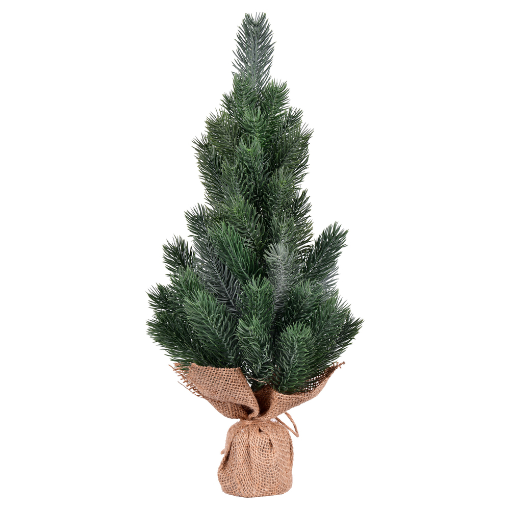 15 in. Blue Spruce Sapling Tree Burlap - 2 Piece