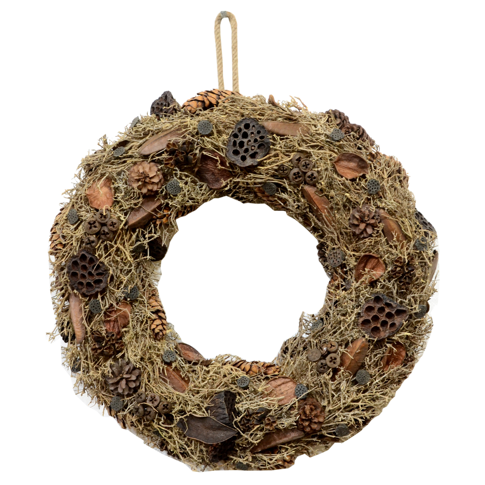 25 in. Natural Mixed Wreath