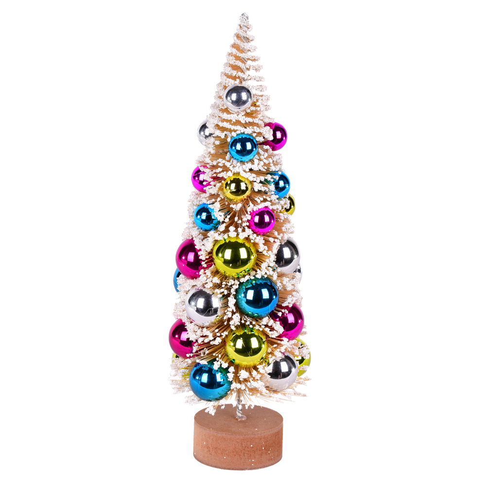 LS204412 12 in. Frosted Gold Tree Multi Balls - 2 Piece