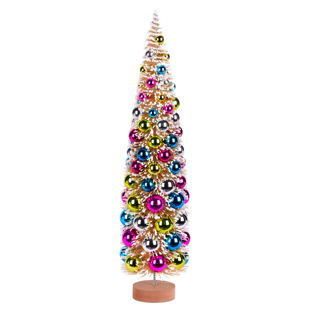 LS204424 24 in. Frosted Gold Tree Multi Balls