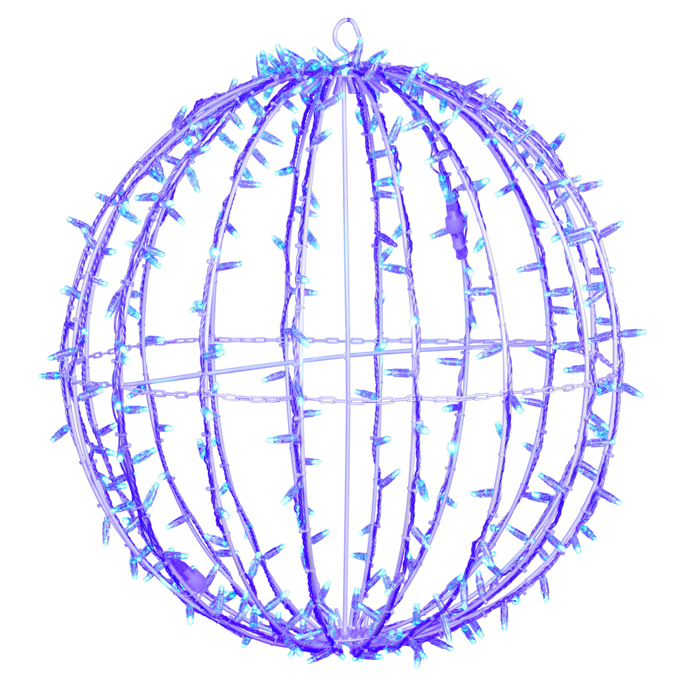 X30LED02T 324 Light x 30 in. Blue Twinkle LED Sphere