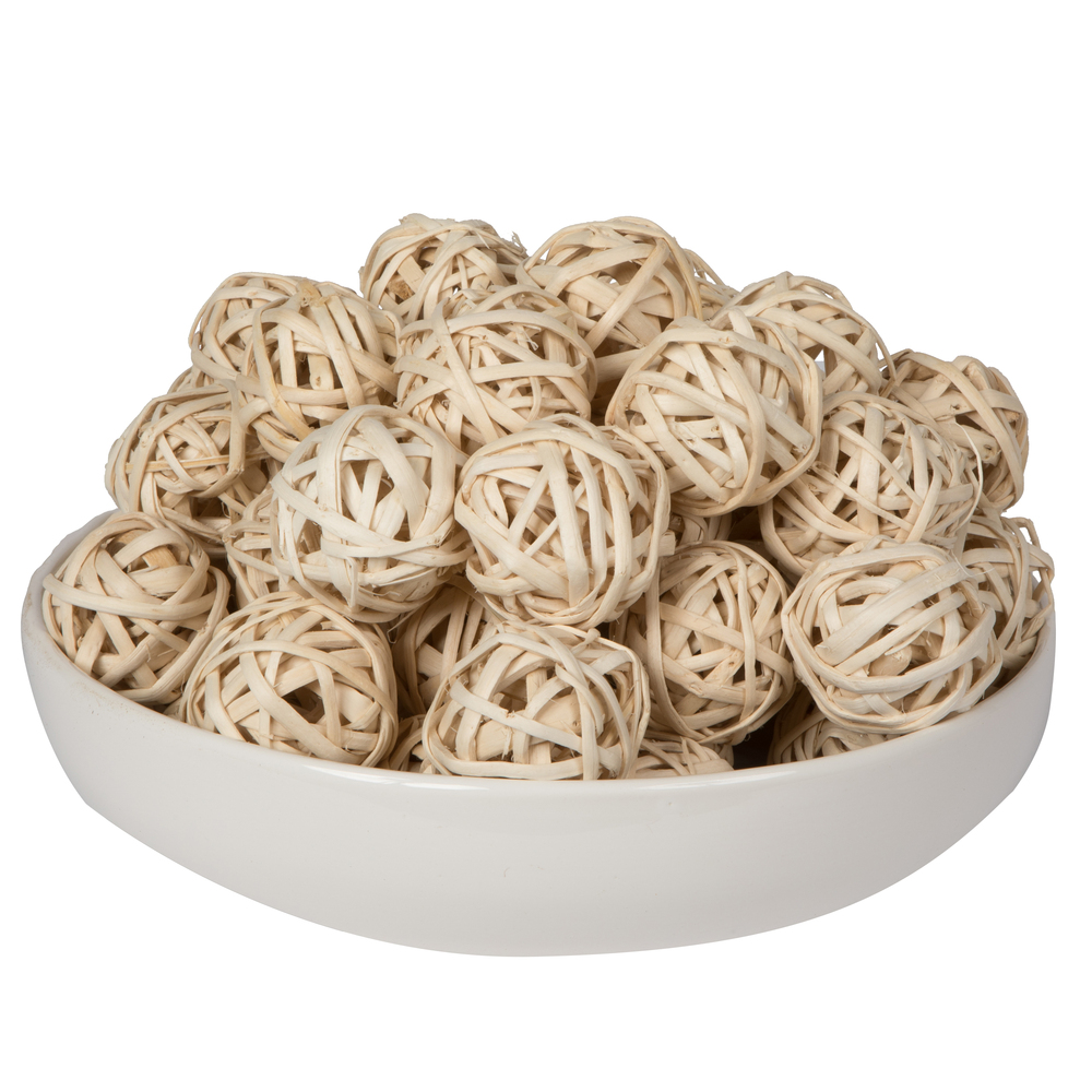 2.4 in. Kambu Ball, Bleached - 50 Piece