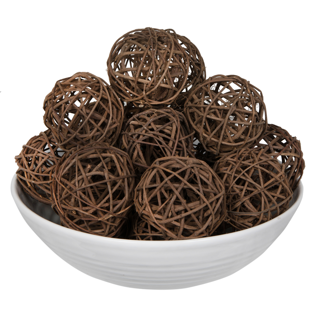 4 in. Lata Ball, Natural Brown - 25 Piece